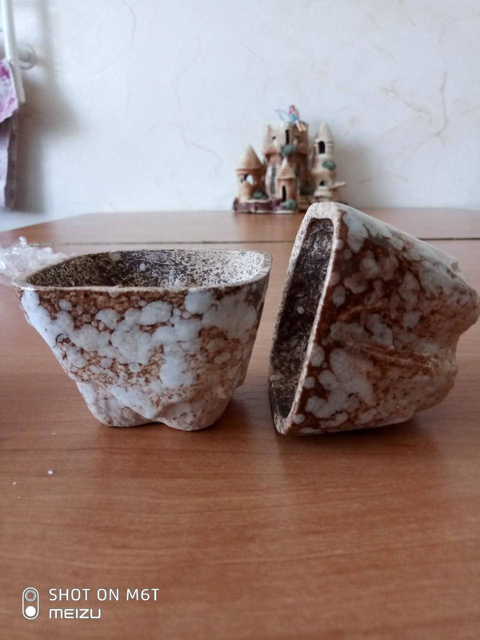 

Керамический горшок для суккулентов " Кактусник " гранит 0,1л