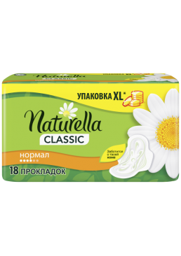 

Гігієнічні прокладки Naturella Classic Normal, 4 каплі, 18 шт