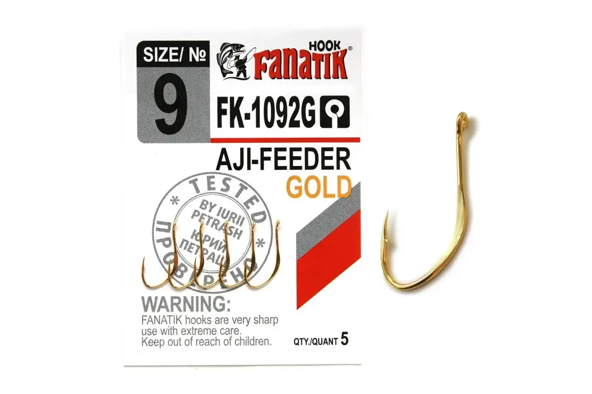 

Крючок Fanatik Aji-Feeder Gold FK-1092G 9, 16