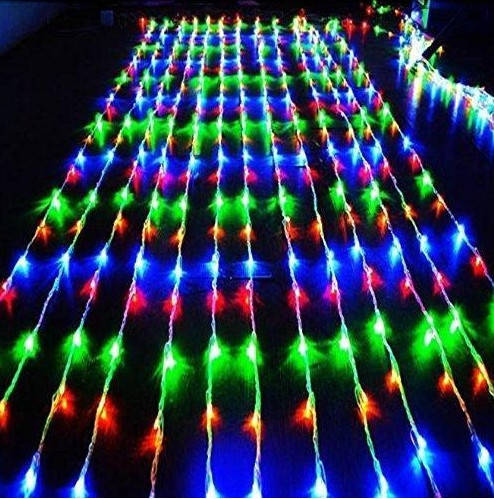 

Гирлянда штора Водопад 240-B led цветная 2х2м (силиконовый провод с удлинением)