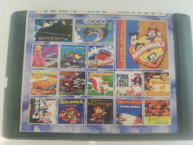 

Картридж Sega 16в1 Mr.Nutz Chip & Dale Tom & Jerry Goofy Animaniacs