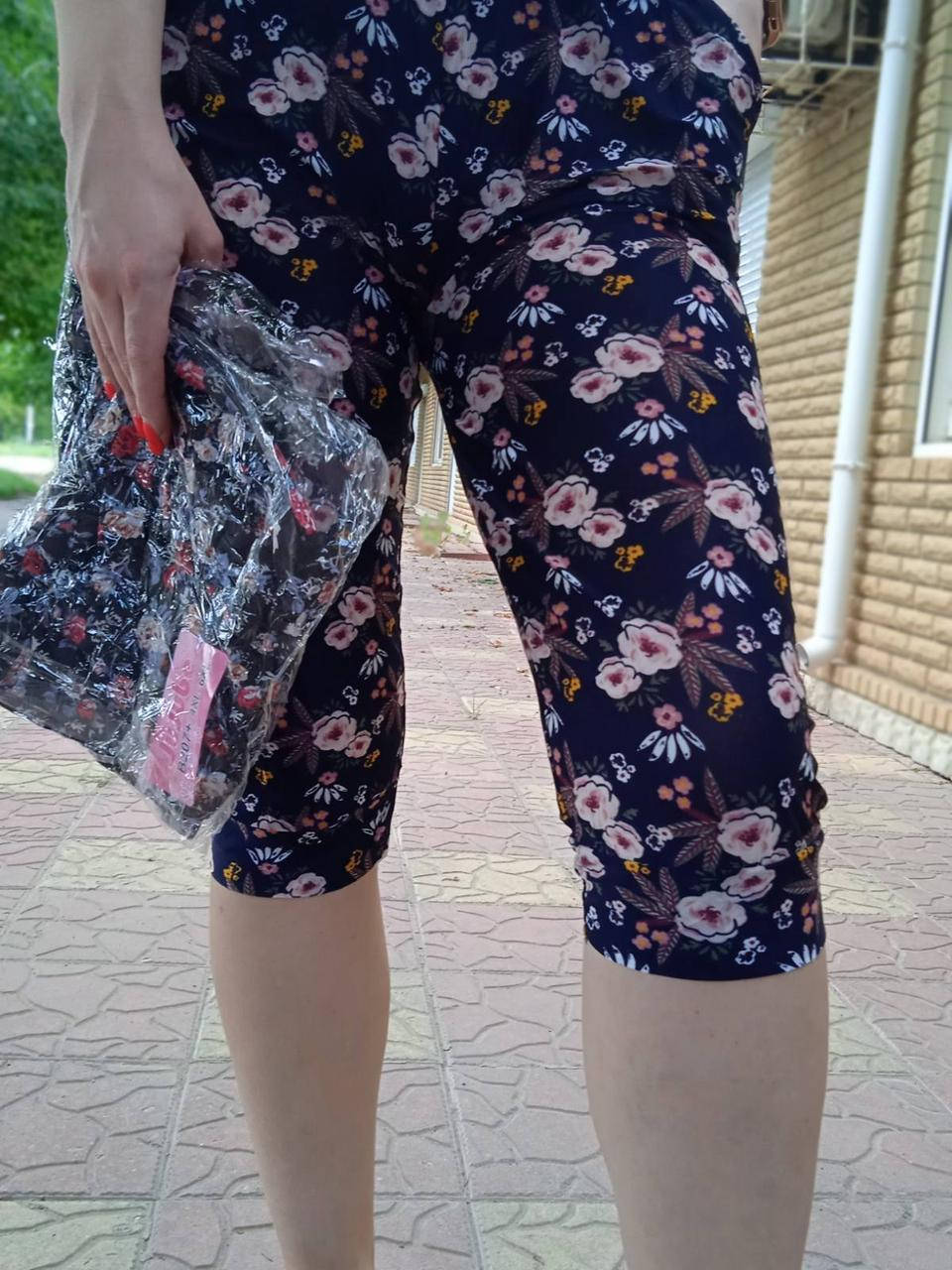 

Женские бриджи-султанки холодок "JuJube" Баталы Art: B207+ 4XL-6XL(54-60), Разные цвета