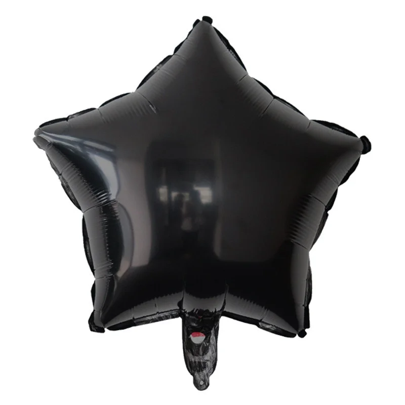 

Фольгированный шарик КНР 18"(45 см) Звезда чёрная, Черный