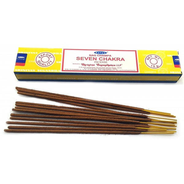 

Seven Chakra (Седьмая чакра)(15 gms) (12/уп) (Satya) Масала благовоние