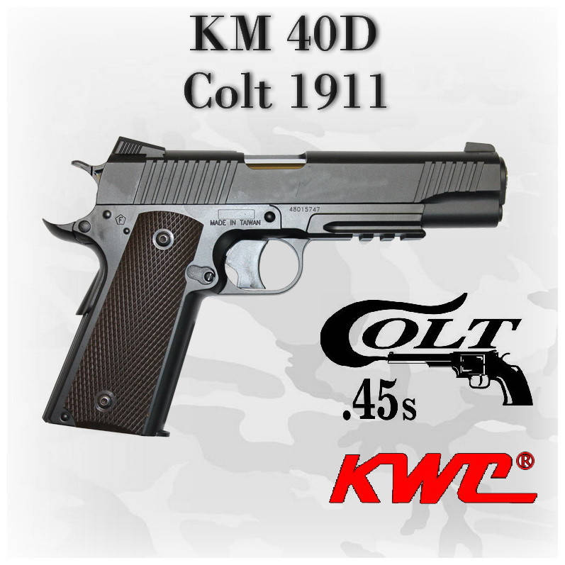 

Пневматический пистолет KWC Colt 1911 KM40DHN Кольт газобаллонный CO2
