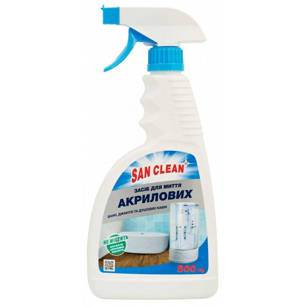 

Засіб для миття акрилових ванн San Clean 500мл спрей