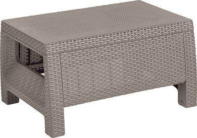 

Столик пластиковый для улицы садовый Keter Corfu Table 241722 капучино