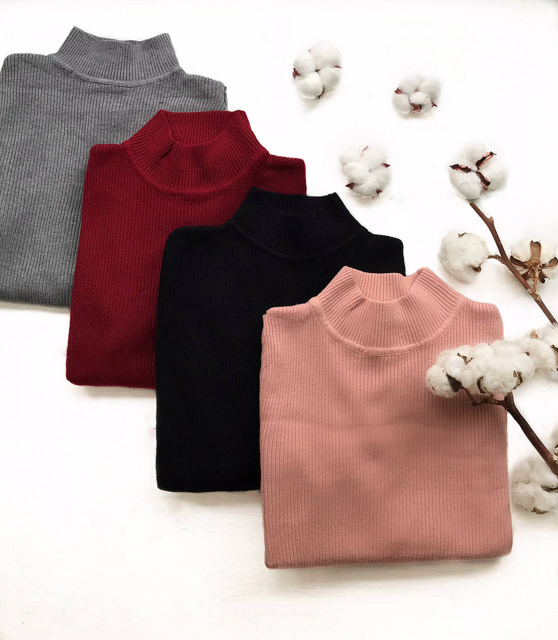 

Женский гольф в рубчик оптом и в розницу