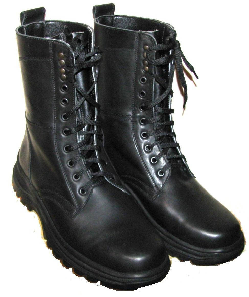 

Ботинки-берцы летние кожаные на легкой подошве черный, 44