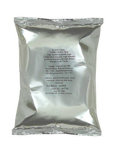 

Prestige Дрожжи Турбо Black Label, 1кг