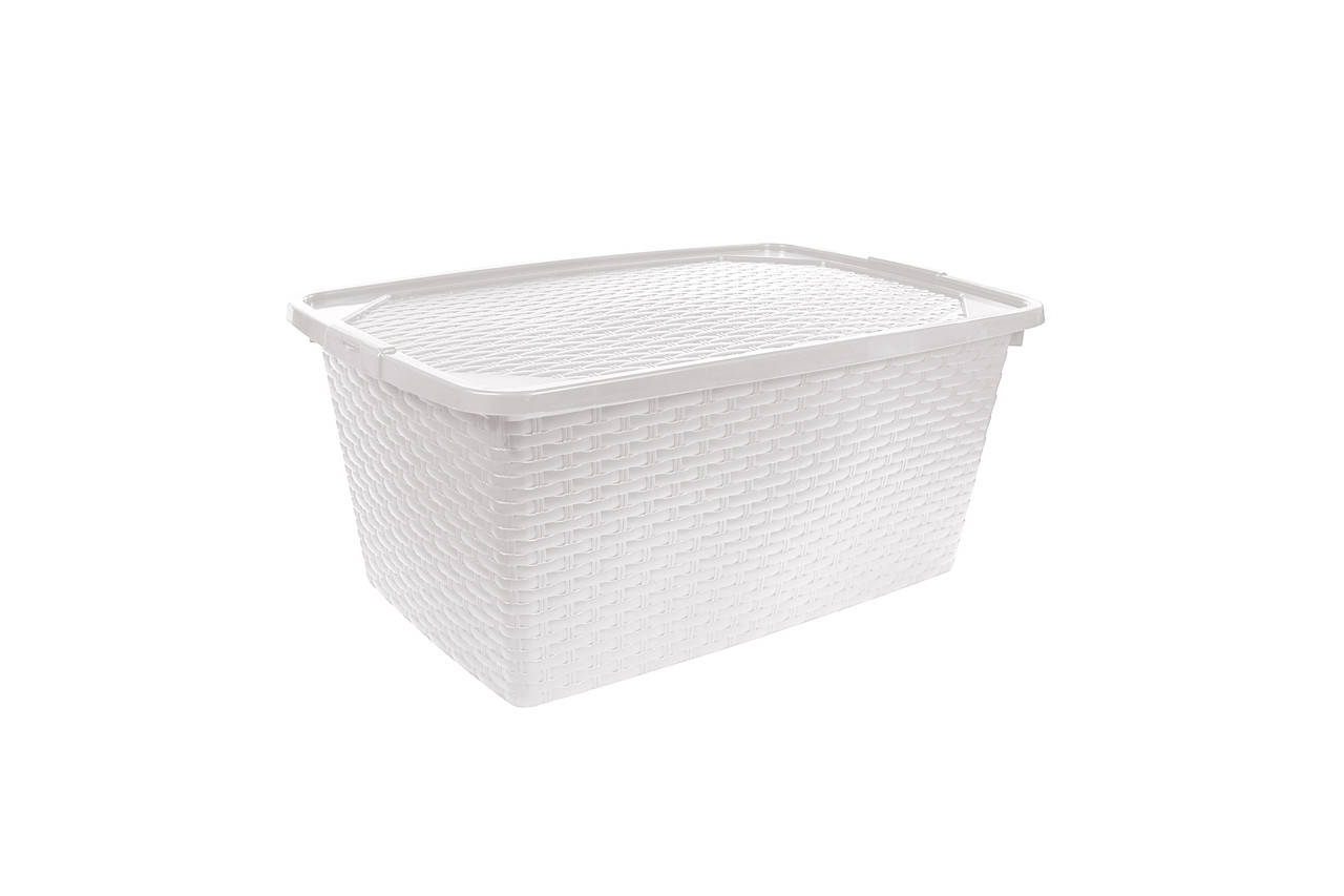 

Ящик с крышкой 10л Intrigobox Heidrun Италия , 33*23*16см, белый пластиковый (HDR-4510)