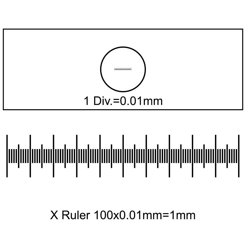 

Калибровочная линейка SIGETA X 1мм/100 Div.x0.01мм