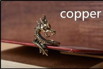 

Каблучка у вигляді дракона бронзового кольору