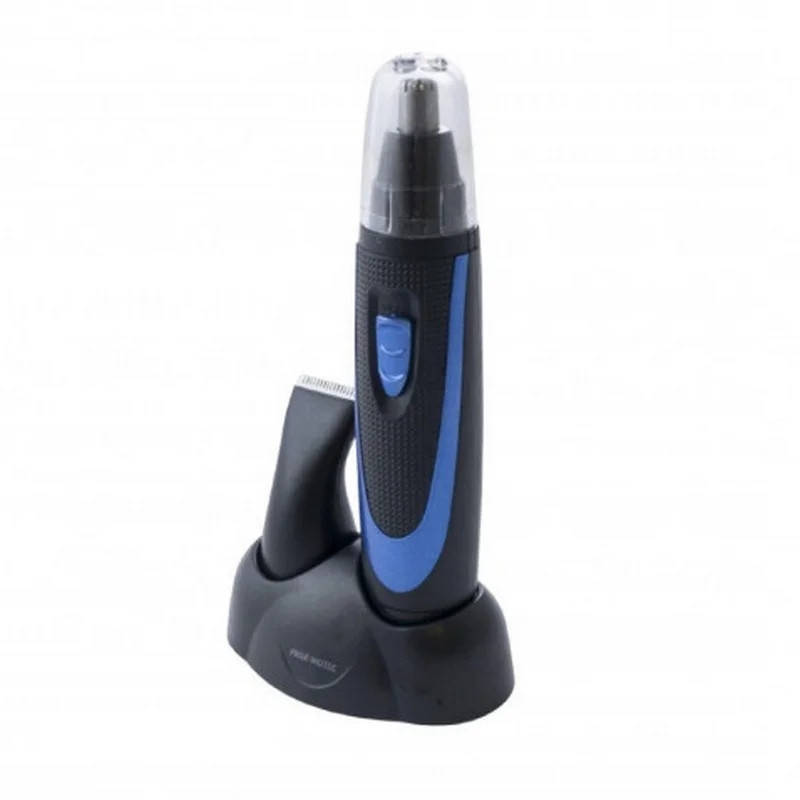 

Триммер 2 в 1 универсальный Promotec PM 367 на батарейках для носа, ушей, бороды и висков Черно-синий