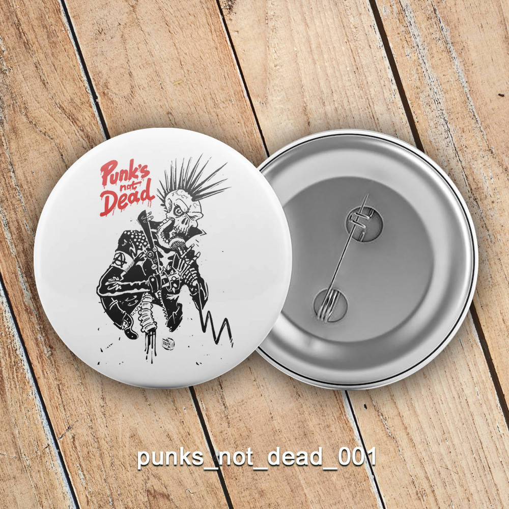 

Значок рок Punks not dead