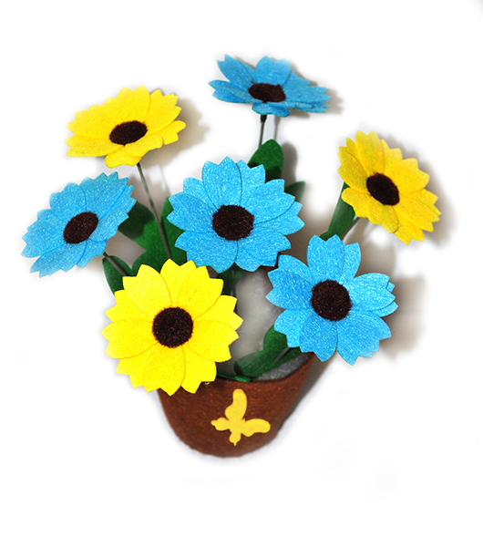 

Набор для творчества из фетра "Цветочный подарок"