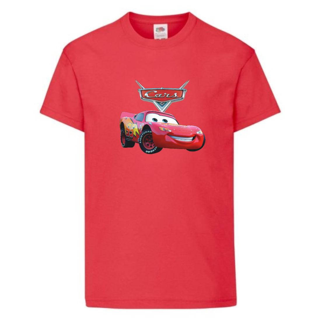 

Футболка детская Тачки (Cars-01) красная, размер 98-104-116-128-140-152-164 см