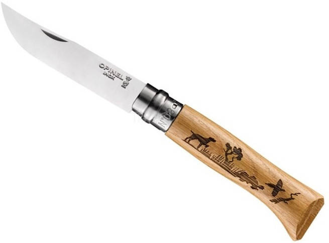 

Складной Нож Opinel Inox animalia DOG NO.08 (002335) Собака, Кофе с молоком