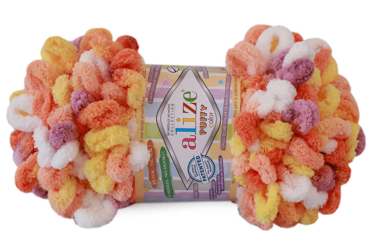 

Alize Puffy Color, №6429, Секционное крашение