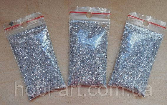 

Глітер №03 срібний (1/96) 10 грам