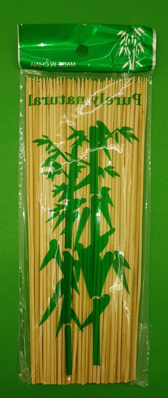 

Бамбуковая Палочка для шашлыка (100шт) 20см 2.5mm (1 пачка)