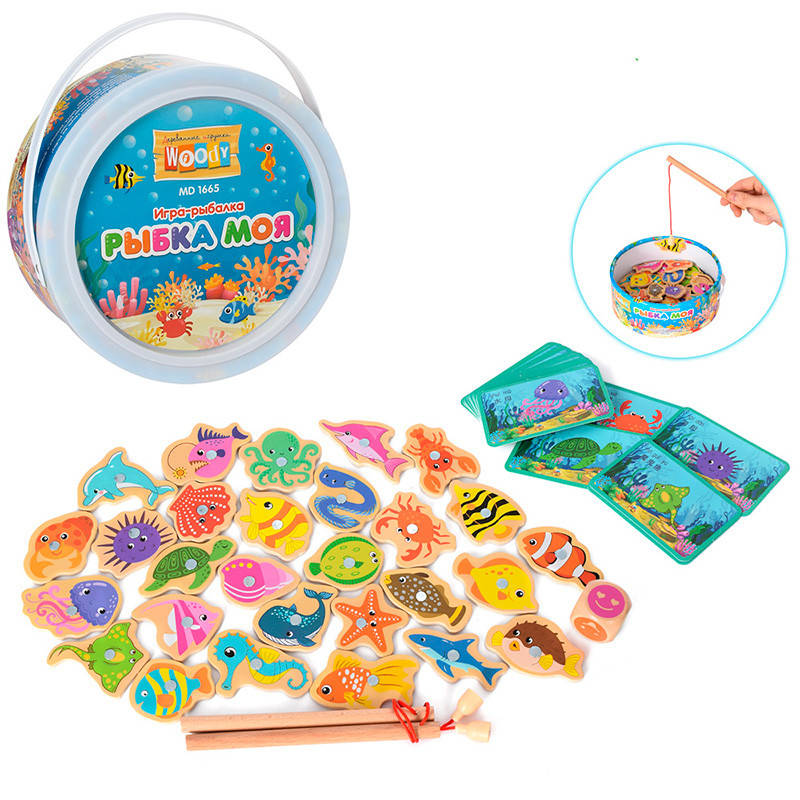 

Игра - рыбалка "Рыбка моя "MD 1665, 2 удочки
