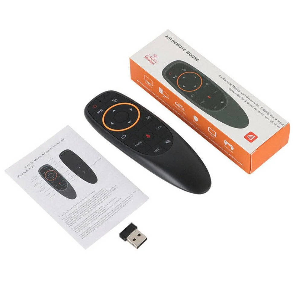 

⫸Air mouse g10s аеро Пульт з голосовим пошуком (з мікрофоном) air mouse аеро пульт мишка андроїд android, Черный