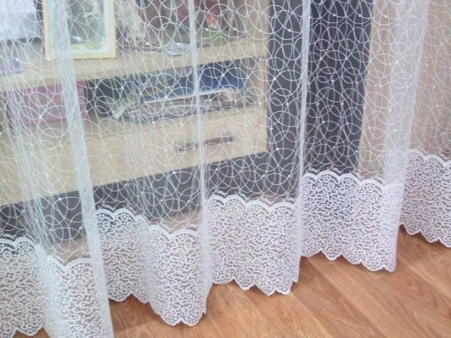 

Тюль паутинка белаяТурция