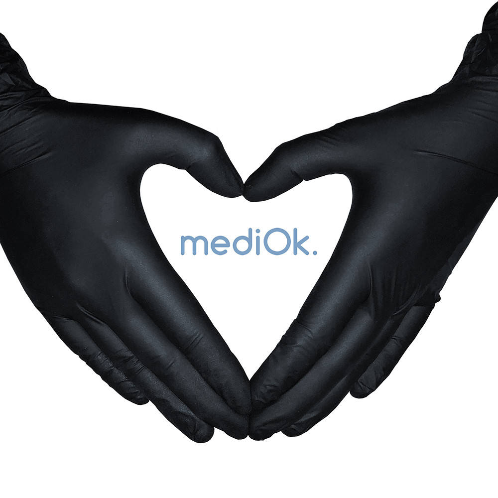 

Перчатки нитриловые, MediOk Nitrile, черные, Черный