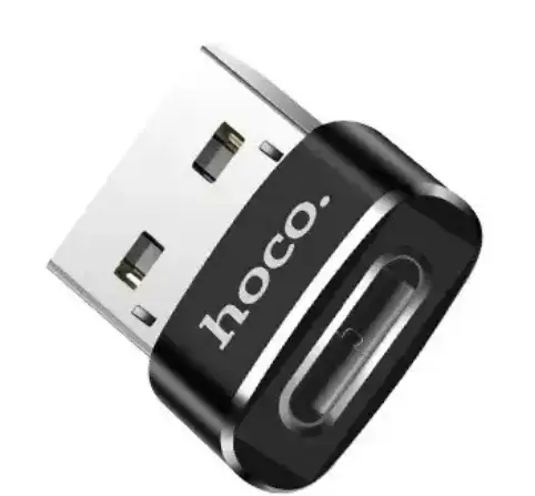 

Переходник Hoco UA6 с USB на Type-C черный