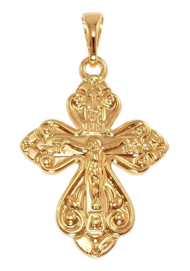 

Кулон Xuping Позолота 18K "Декоративный Крест с Распятием"