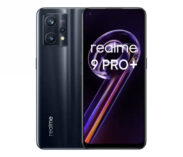 

Realme 9 Pro+ 6/128GB Midnight Black OIS 60W RMX3393, Черный