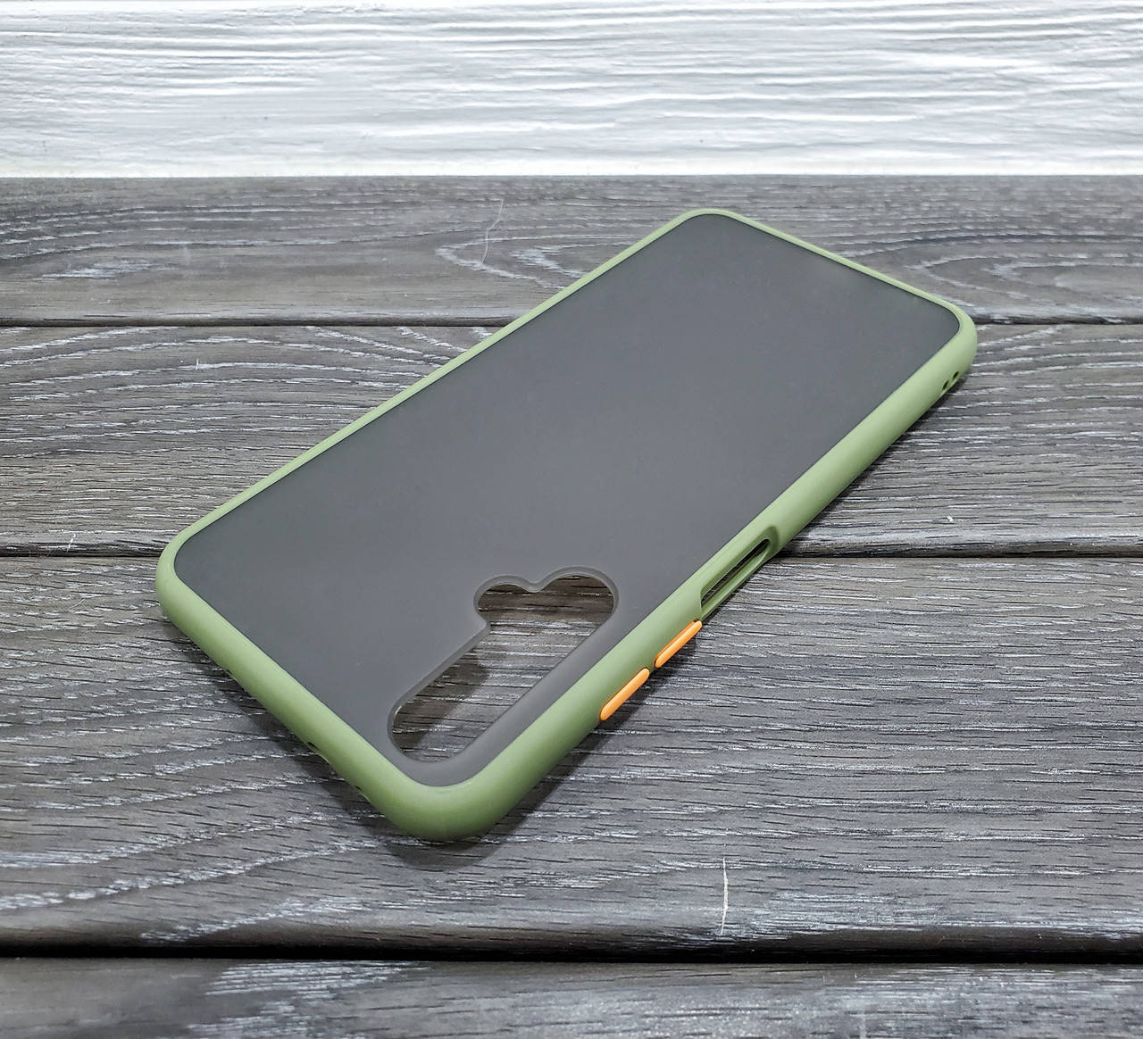 

Противоударный чехол для Huawei Honor 20 хаки матовый бампер