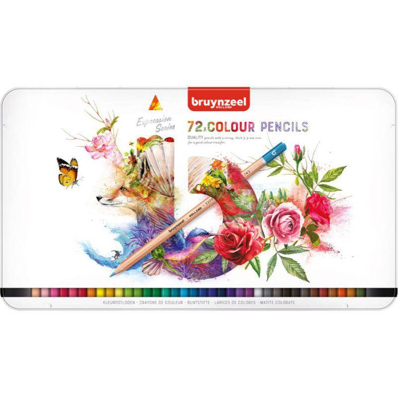 

Набор цветных карандашей EXPRESSION, 72шт., мет.коробка, Bruynzeel