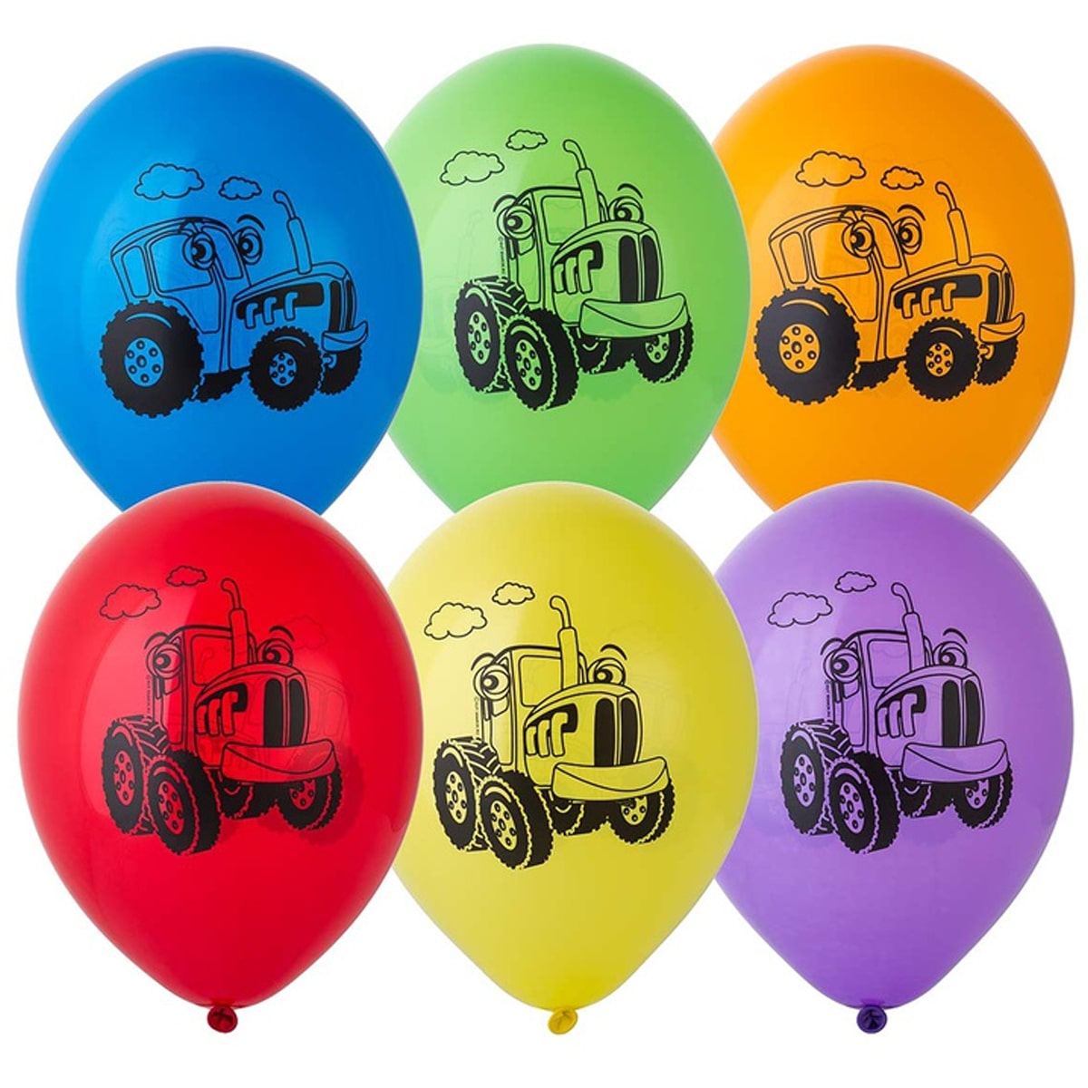 

Латексный шарик BELBAL 12"(30 см) Трактор, Разные цвета