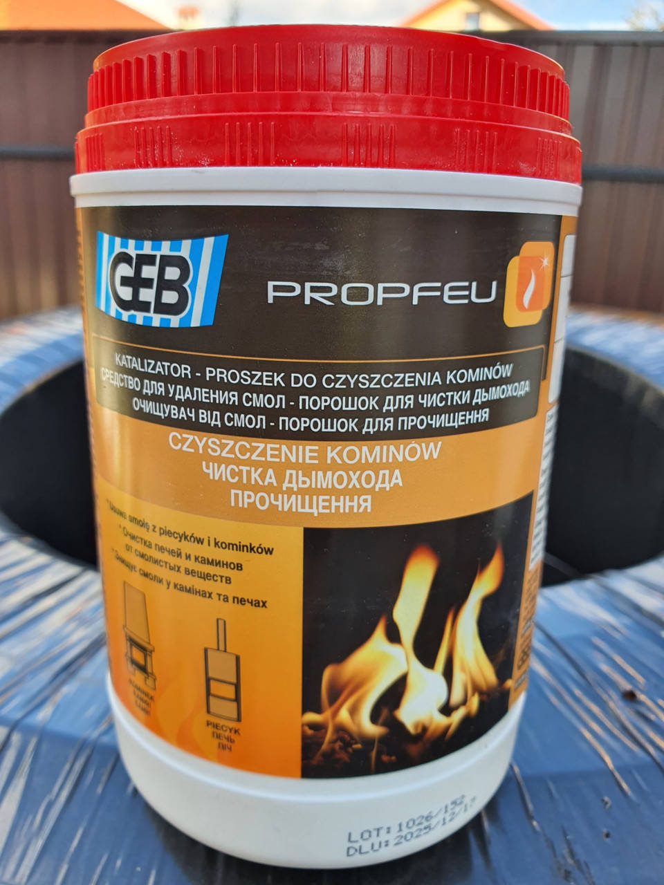 

Порошок для чистки дымоходов Propfeu 900г GEB