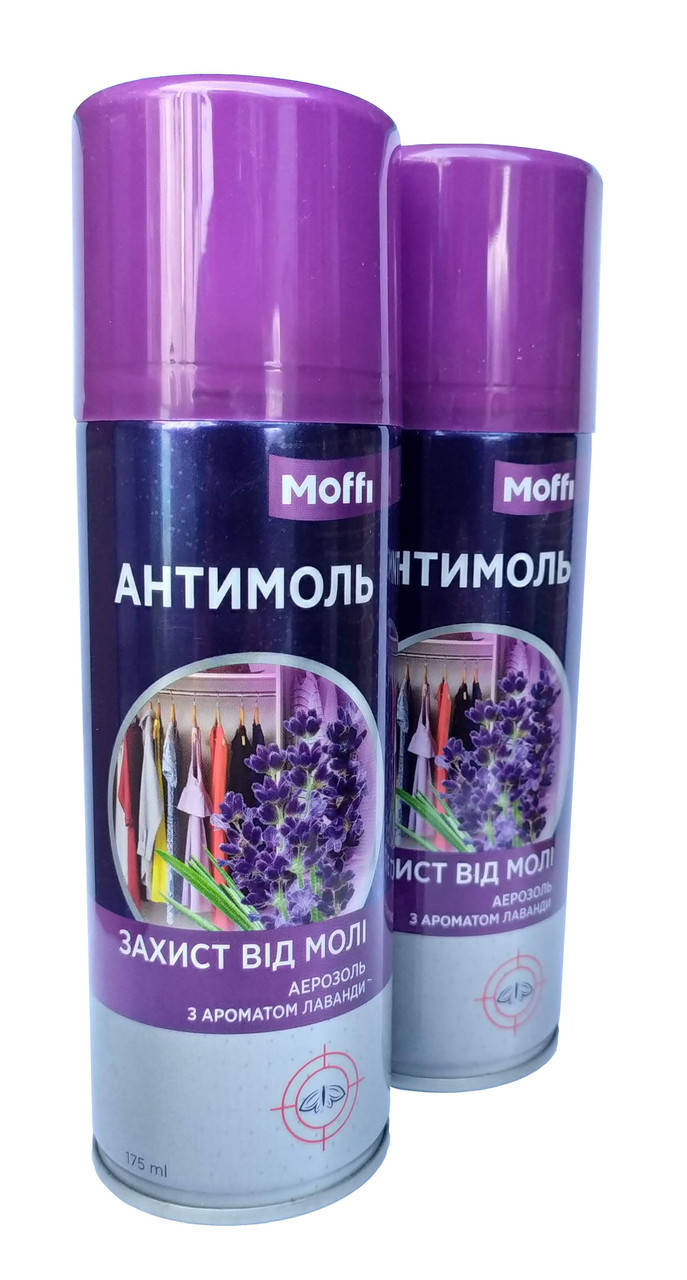 

Аэрозоль от моли с ароматом лаванды Моффи 175мл