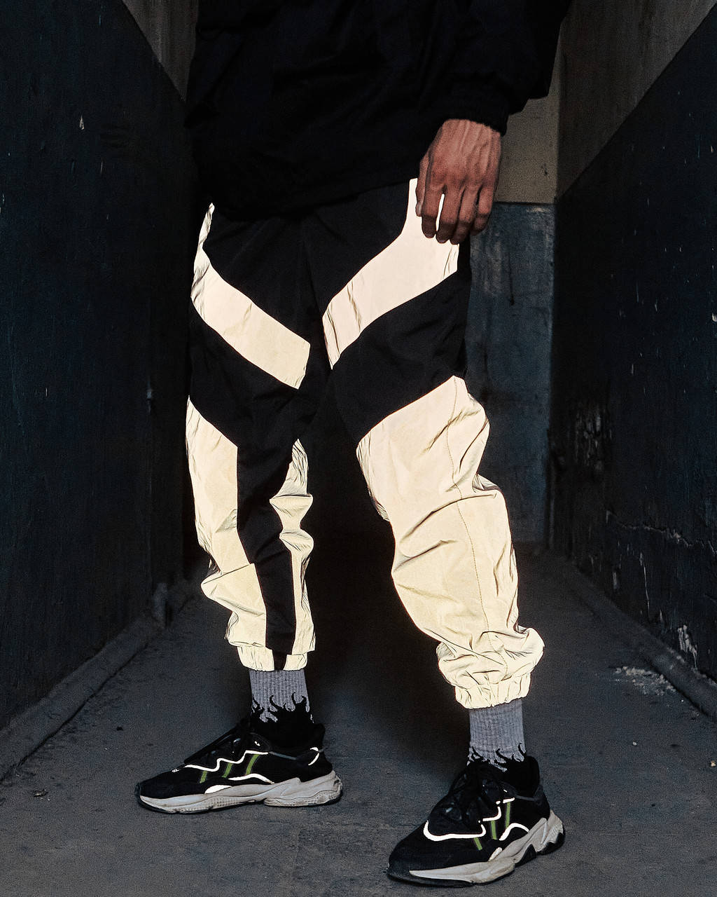 

Спортивные штаны Огонь Пушка Dex черные с рефлективом M, Черный