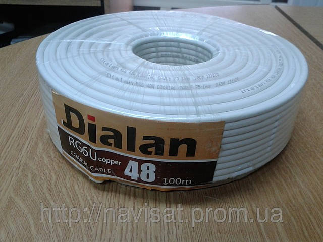 

Кабель DIALAN RG6U-E 32 (100 м.) 75 Ом белый