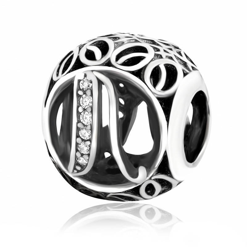 

Серебряная бусина - шарм "Буква Л" П5Ф/508