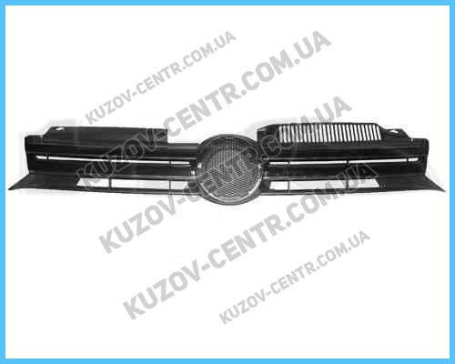 

Решетка радиатора VW Golf VI 09-12 (кроме GTi) черная, открытая, с хром. молдингом (FPS) 5K0853651AJZLL, Черный