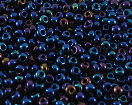 

Бисер Preciosa 10/0 цв. 59135, Ирис I, Синий, Круглый, (УТ0004390)