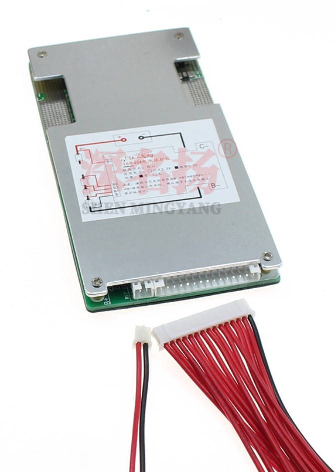 

BMS контроллер 16S LiFePo4 48V 45A заряда/разряда