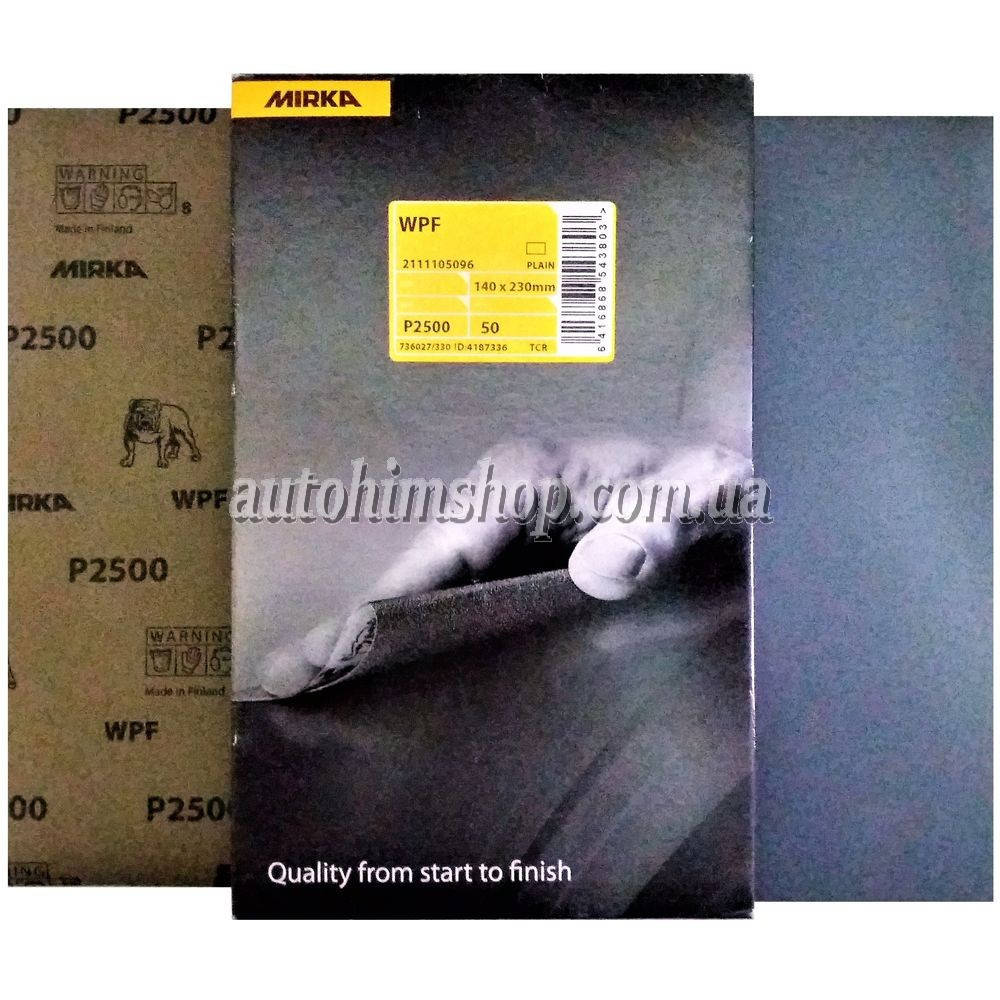 

Mirka Wpf Лист P2500 абразивный водостойкий 23×14 см