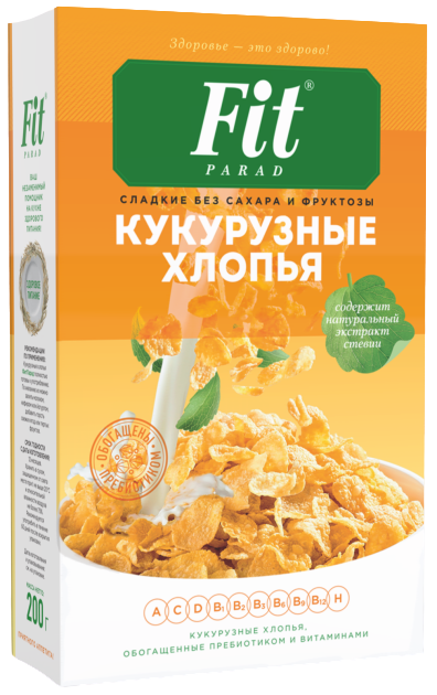

Готовый завтрак ФитПарад "Кукурузные Хлопья" (200 грамм)