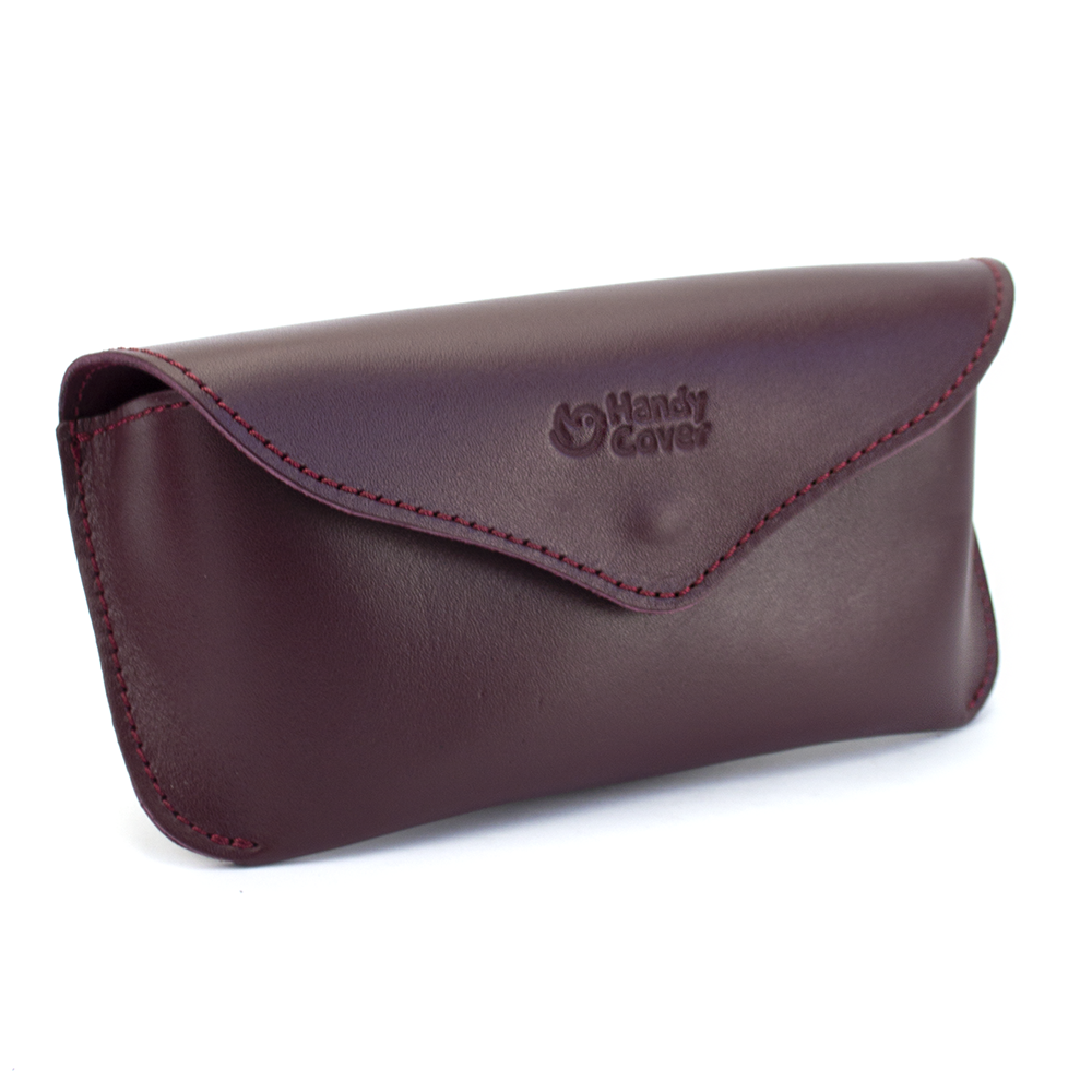 

Футляр для очков кожаный Handycover HC0085 (бордовый)