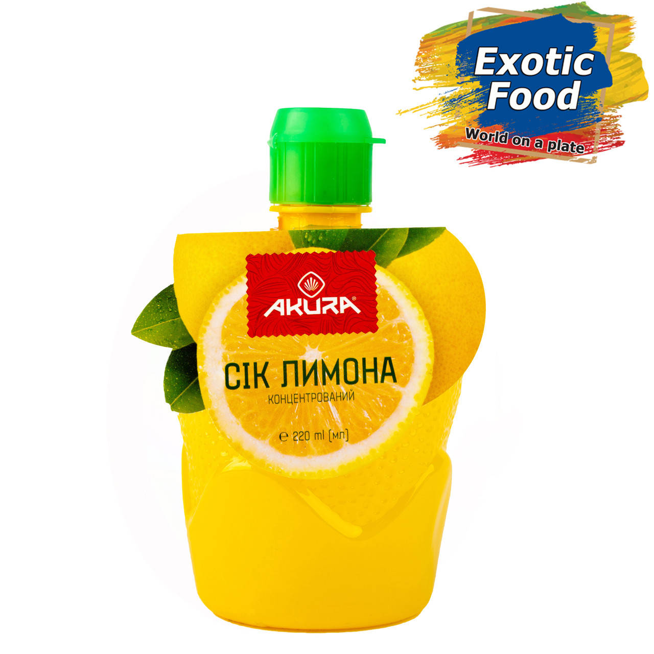 

Сок лимона концентрированный ТМ "AKURA", 220 мл