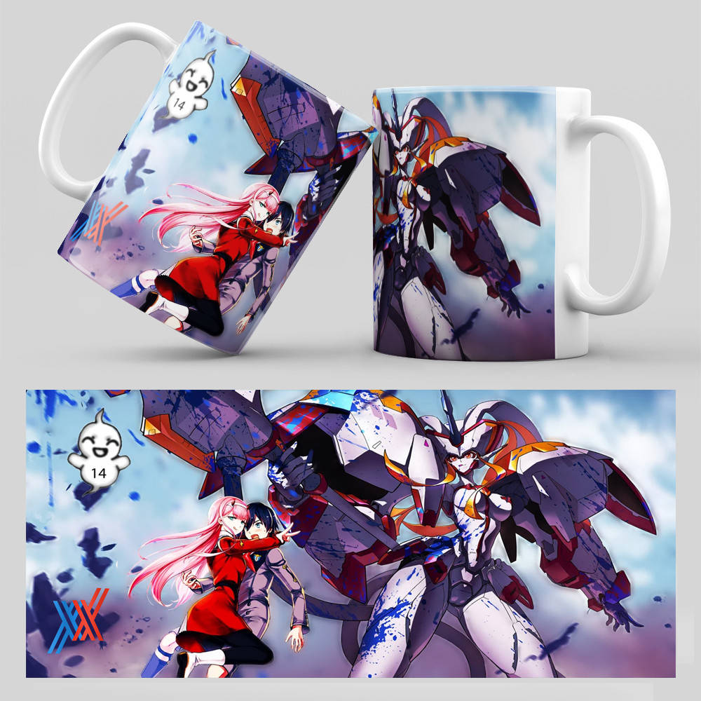 

Чашка Аниме Darling in the Franxx, Белый