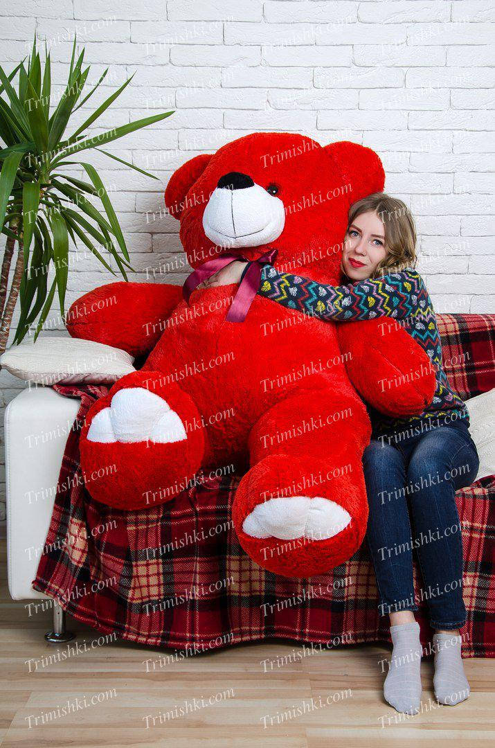 

Мишка Вэтли 160 см, Красный