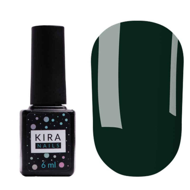 

Гель-лак Kira Nails №128 (темно-зелений, емаль), 6 мл